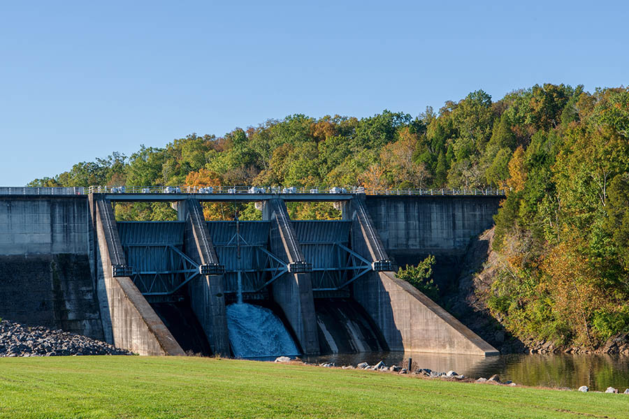 Lenoir City, TN Insurance - Dam in Lenior City, TN on a Nice Day